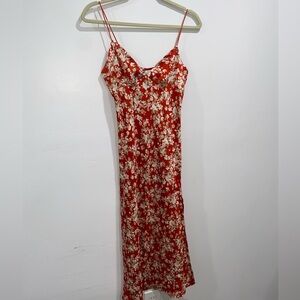 Hello Molly Red Floral Midi Dress – Size M (AU 10 / US 6) – NWT